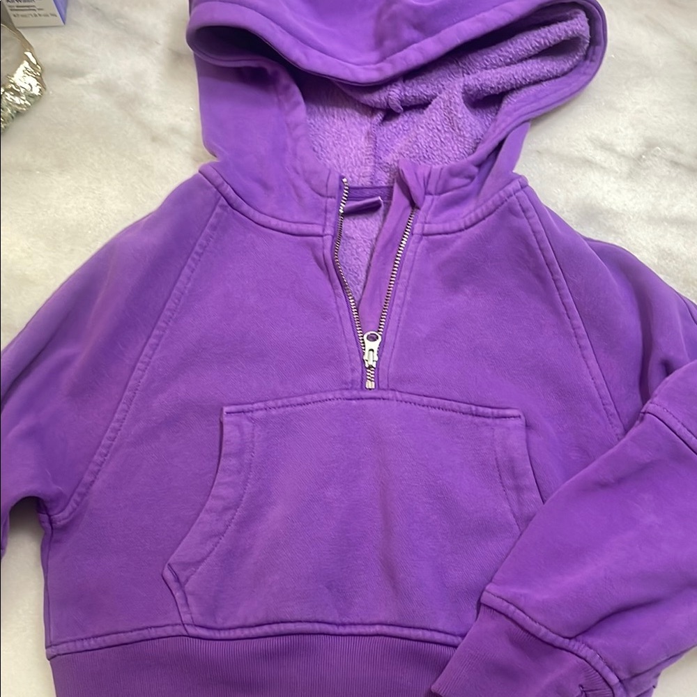 GAP Purple Half-Zip Hoodie